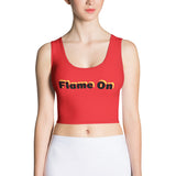 Ato Wear Flame Bower Crop Tank Bright Red