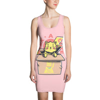 Ato Wear Peek-a-Cute Yellow Sublimation Cut & Sew Dress Pink