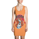 Ato Wear Tiger Lily Sublimation Cut & Sew Dress Bright Orange