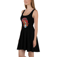 Ato Wear Tiger Lily Skater Dress Black