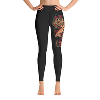 Ato Wear Tiger Rose Yoga Pants Black