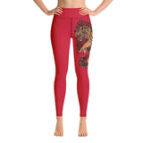 Ato Wear Tiger Rose Yoga Pants Red