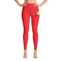 Ato Wear Flame Bower Yoga Pants Bright Red