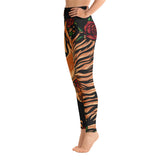 Ato Wear Tiger Rose Huge Yoga Pants Black