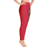 Ato Wear Tiger Rose Yoga Pants Red