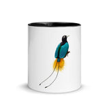 Blue Bird of Paradise Mug with Color Inside