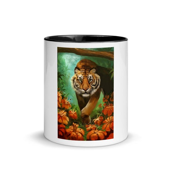 Ato Wear Tiger Lily Painted Mug with Color Inside