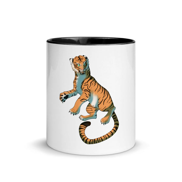 Ato Wear Green Eyed Tiger Mug with Color Inside