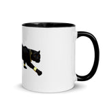 Black Reign Black Panther in Gold Mug with Color Inside