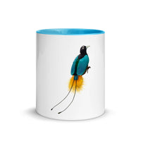 Blue Bird of Paradise Mug with Color Inside