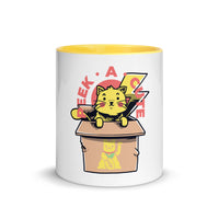 Ato Wear Peek-A-Cute Yellow Mug with Color Inside