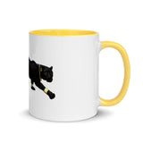 Black Reign Black Panther in Gold Mug with Color Inside