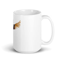 Ato Wear Flying Peacock White Glossy Mug